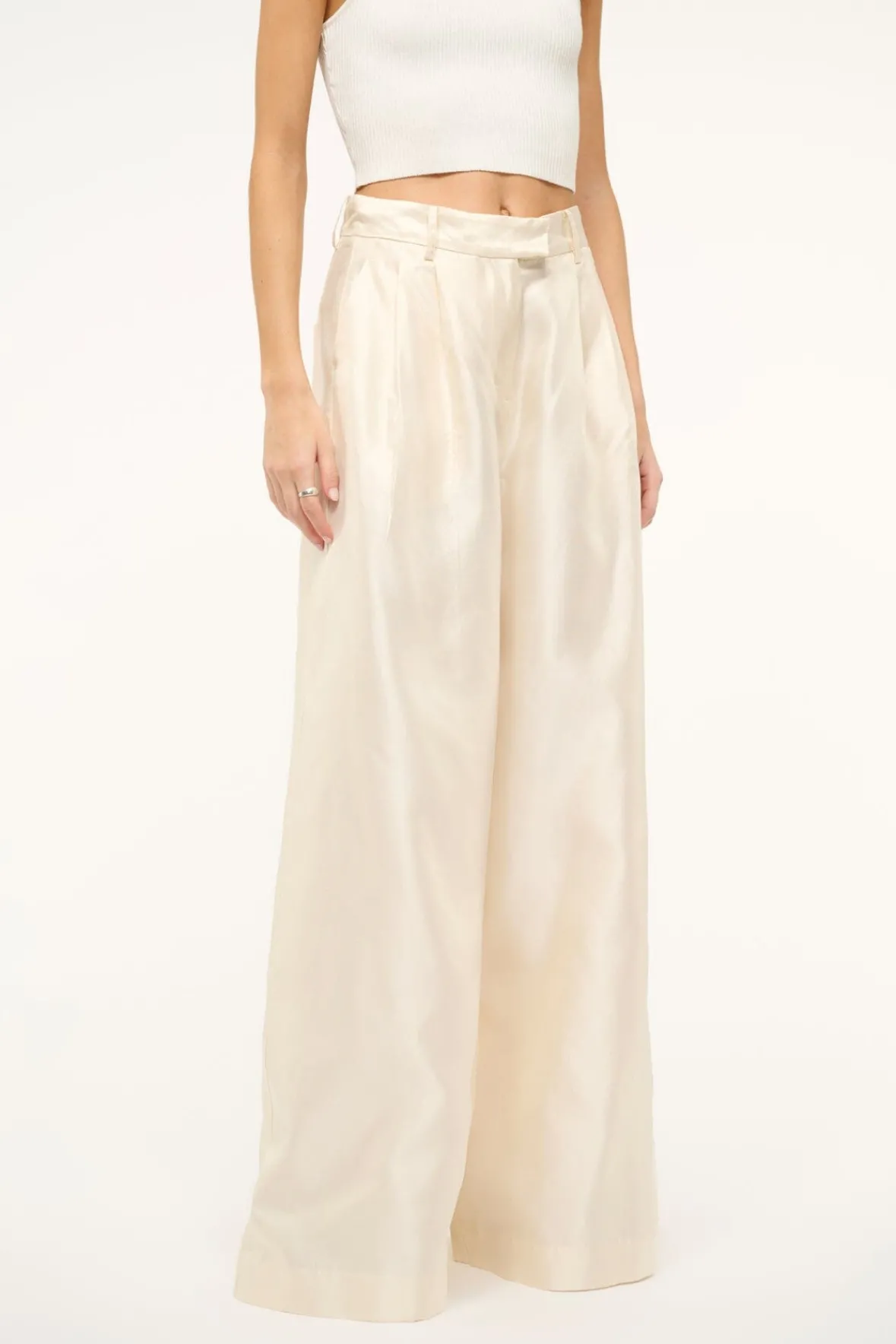The Evening Edit|STAUD Bride<STAUD SASHA PANT IVORY