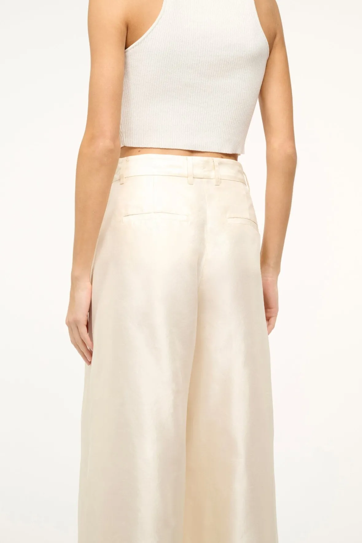 The Evening Edit|STAUD Bride<STAUD SASHA PANT IVORY