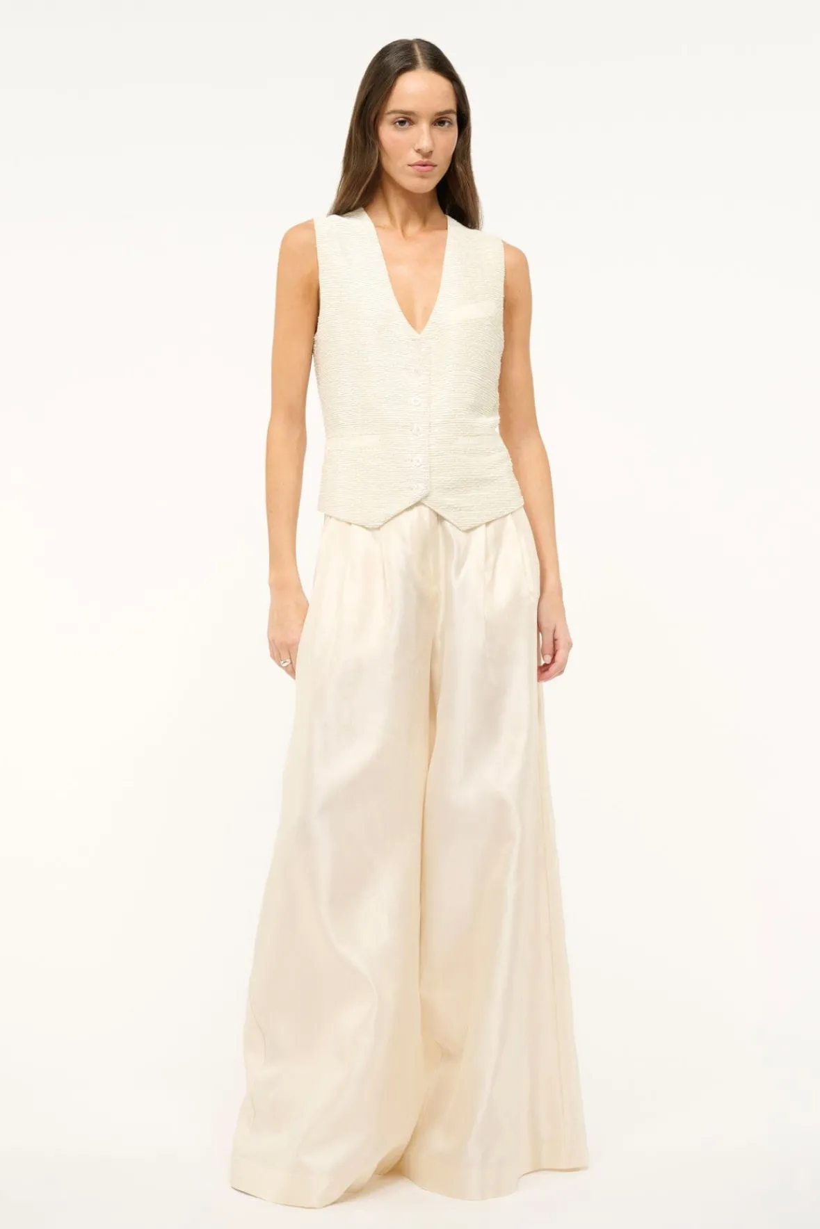 The Evening Edit|STAUD Bride<STAUD SASHA PANT IVORY