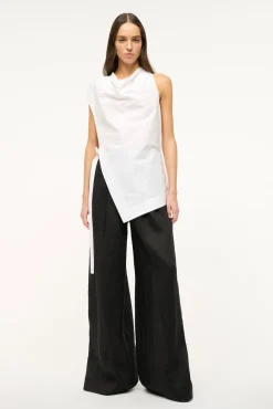 Poplin Shop|Tops<STAUD SAWYER TOP   WHITE