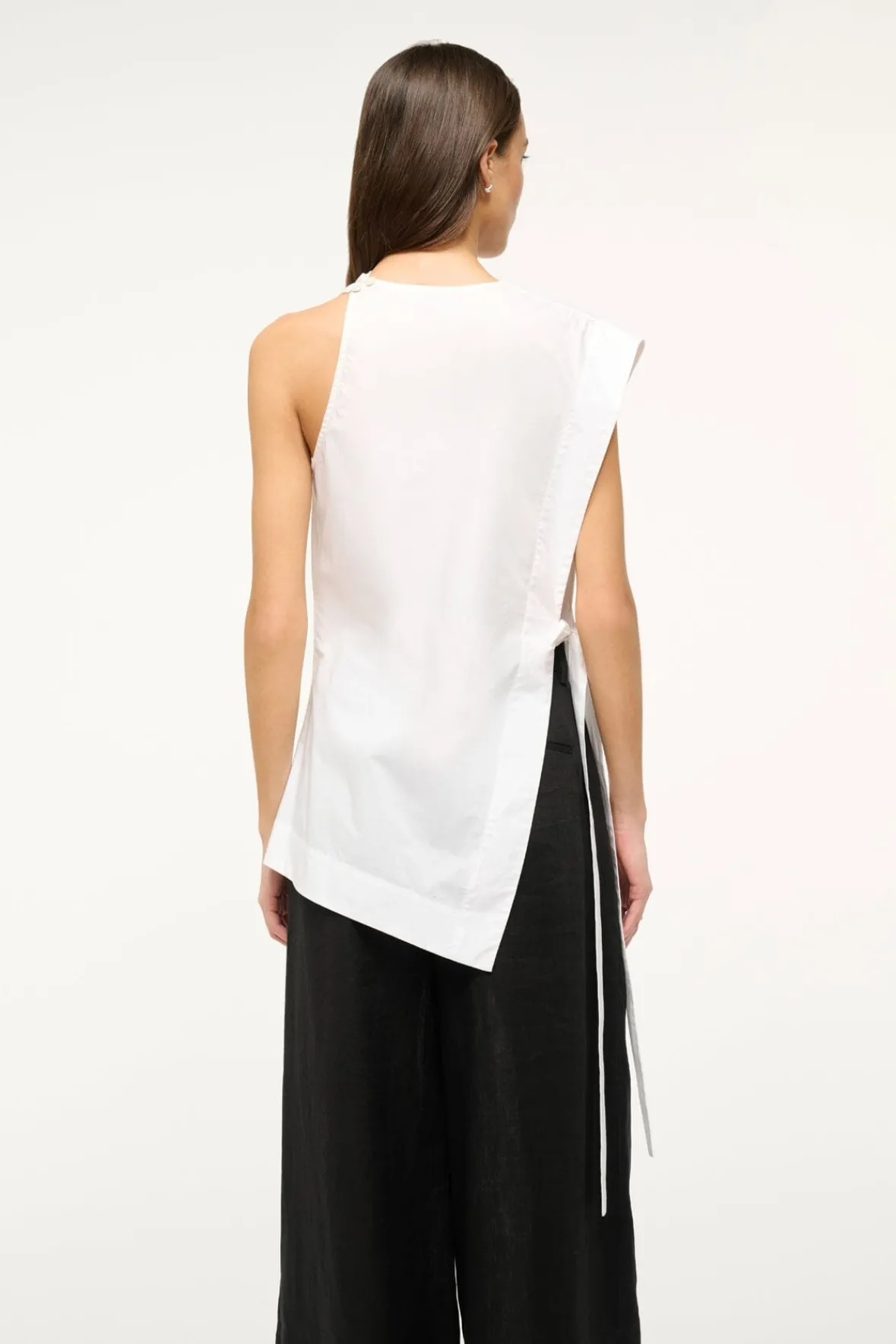Poplin Shop|Tops<STAUD SAWYER TOP WHITE