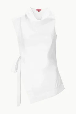 Poplin Shop|Tops<STAUD SAWYER TOP WHITE