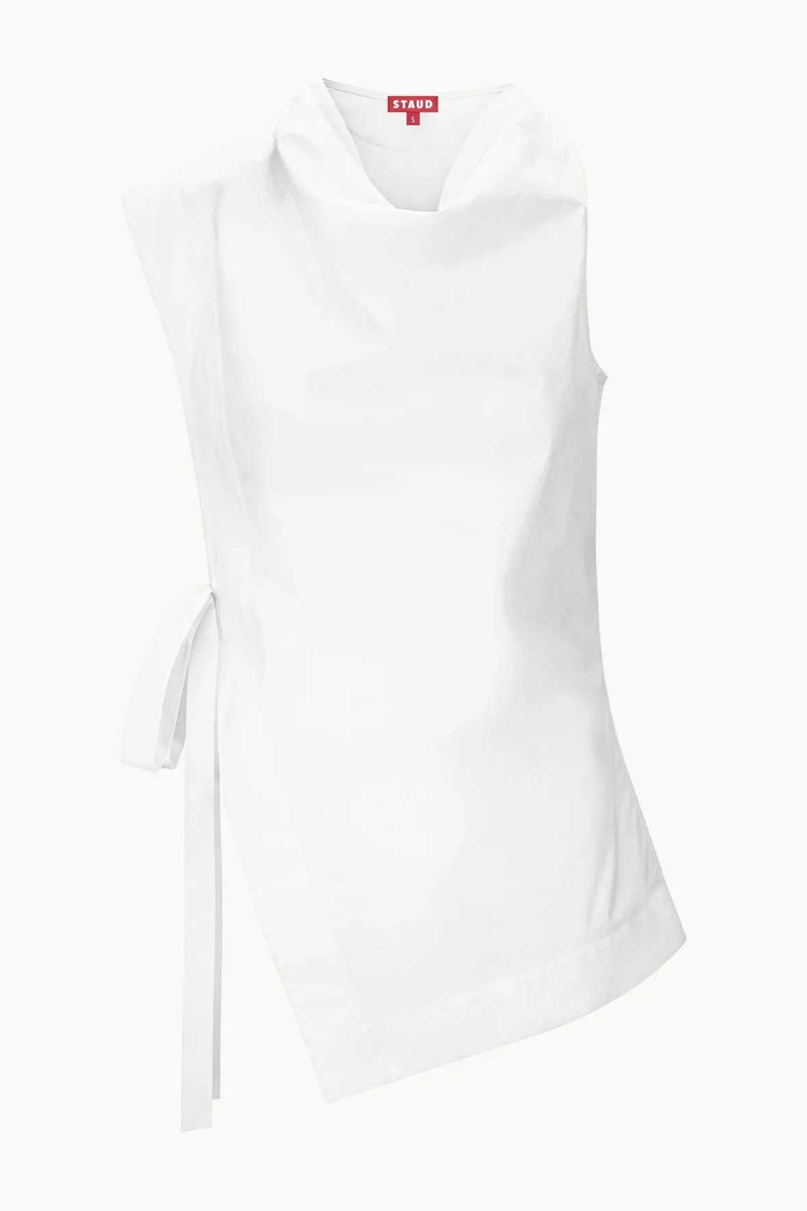 Poplin Shop|Tops<STAUD SAWYER TOP WHITE