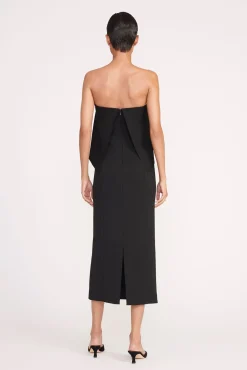 Dresses<STAUD SCARLETT DRESS   BLACK