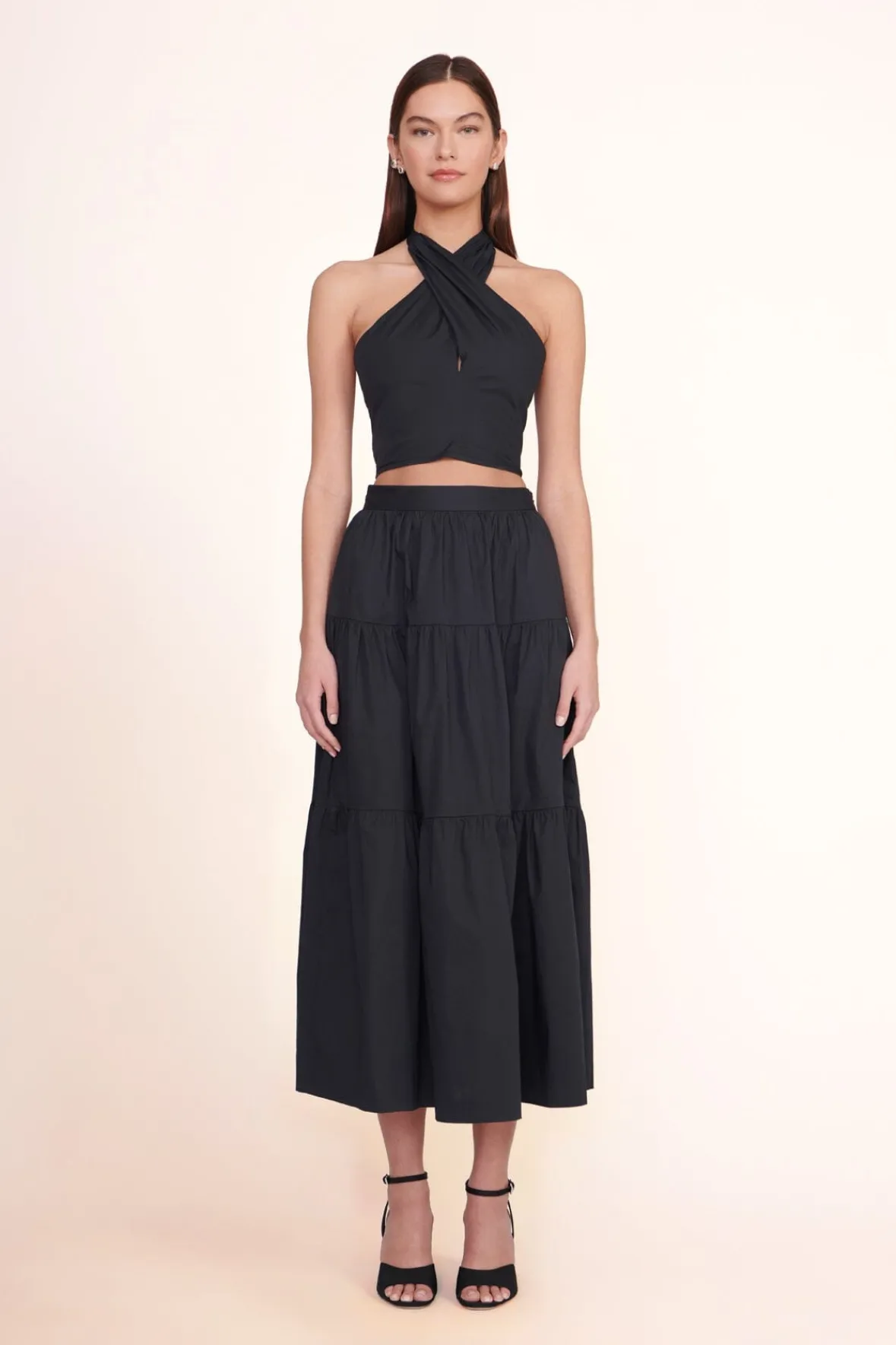 Poplin Shop|Skirts<STAUD SEA SKIRT BLACK