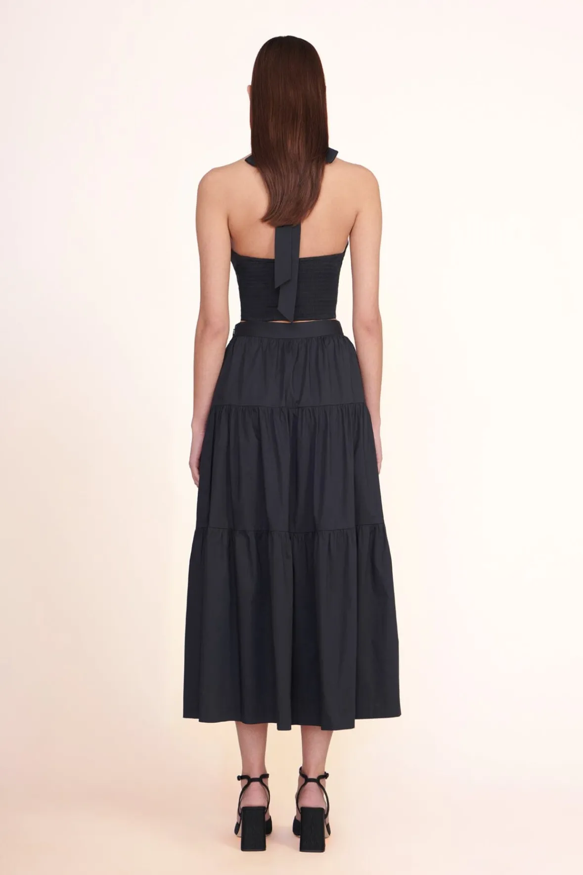 Poplin Shop|Skirts<STAUD SEA SKIRT BLACK