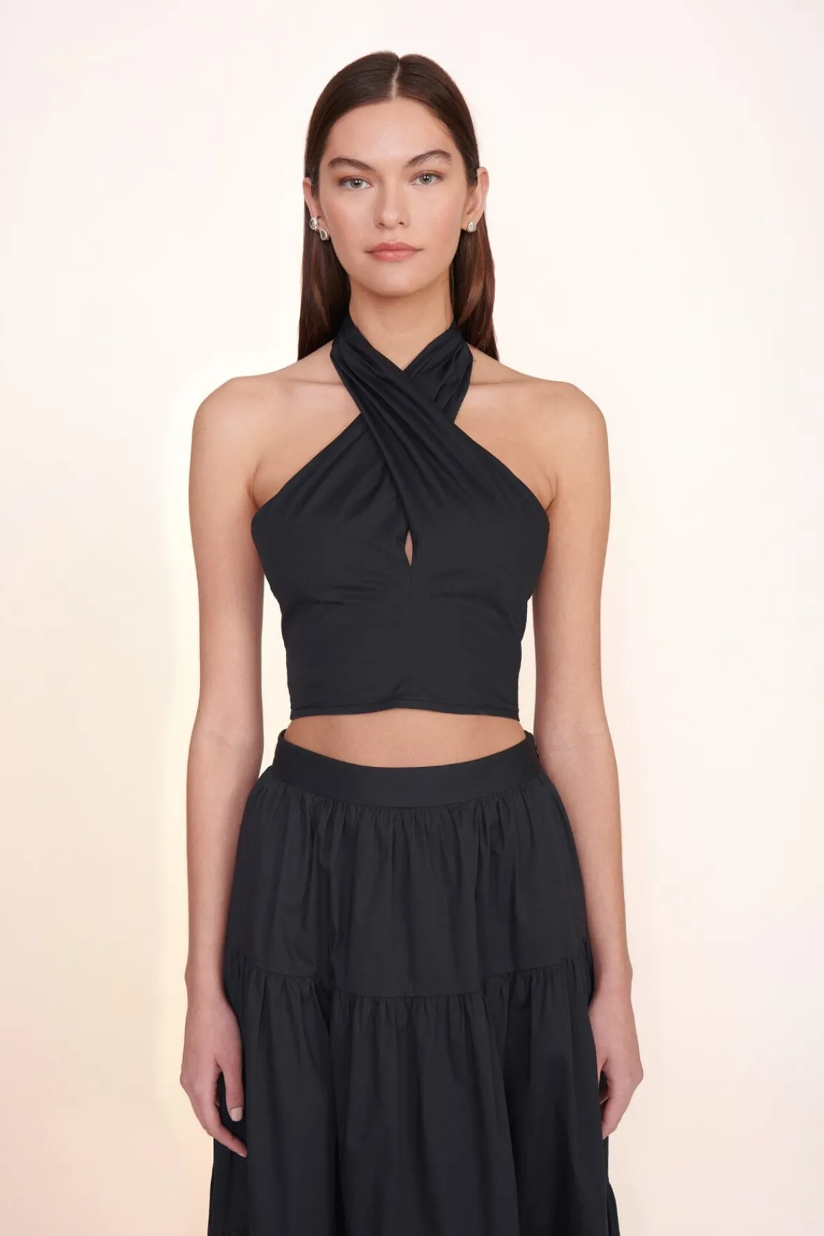 Poplin Shop|Skirts<STAUD SEA SKIRT BLACK