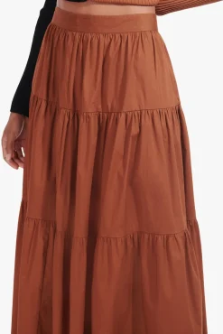 Skirts<STAUD SEA SKIRT   TAN