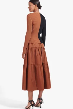 Skirts<STAUD SEA SKIRT   TAN