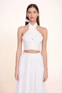 Poplin Shop|Skirts<STAUD SEA SKIRT WHITE