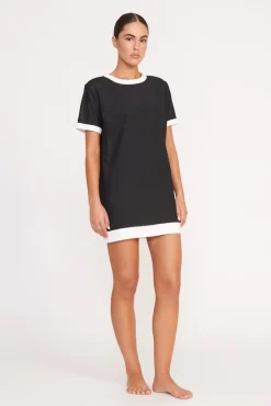Cover-Ups<STAUD SELAH DRESS  BLACK WHITE BLACKWHITE