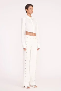Poplin Shop<STAUD SENECA TOP WHITE