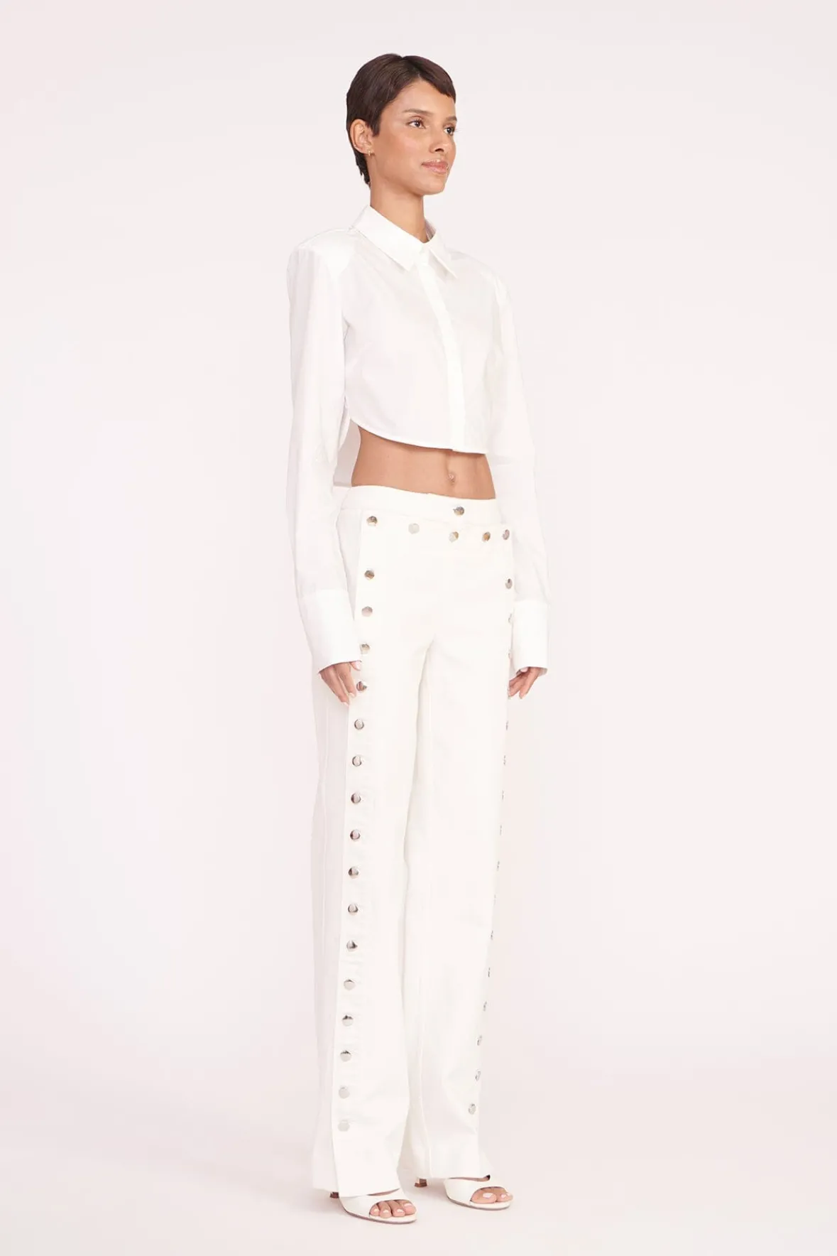 Poplin Shop<STAUD SENECA TOP WHITE