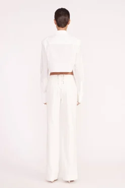 Poplin Shop<STAUD SENECA TOP WHITE