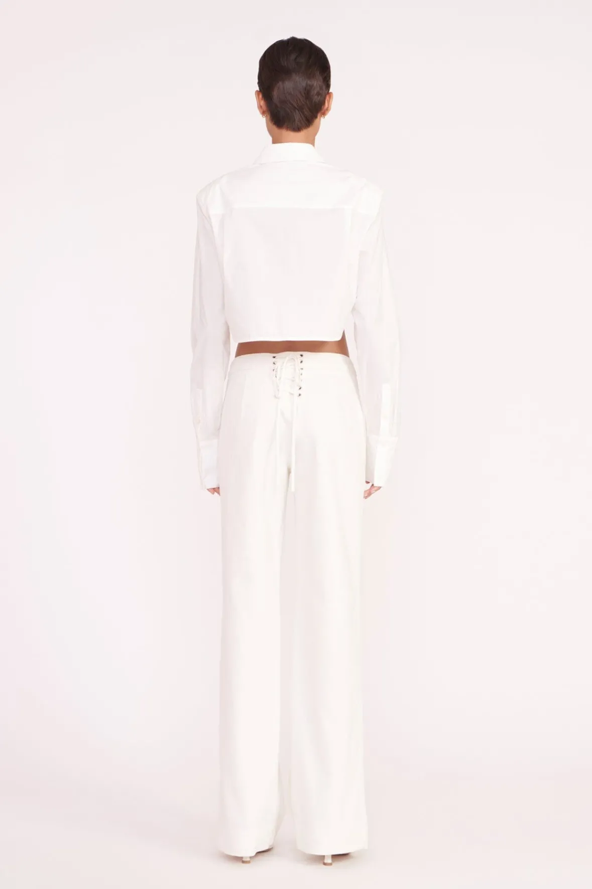 Poplin Shop<STAUD SENECA TOP WHITE
