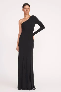 Dresses<STAUD SERENA DRESS BLACK