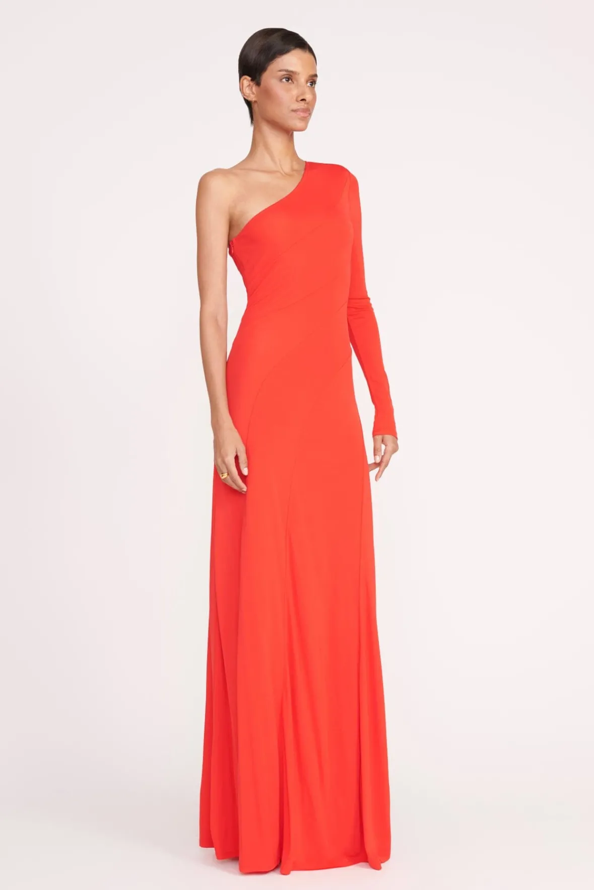 Dresses<STAUD SERENA DRESS RED ROSE REDROSE