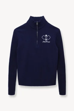 STAUD Court<STAUD SERVE SWEATER NAVY
