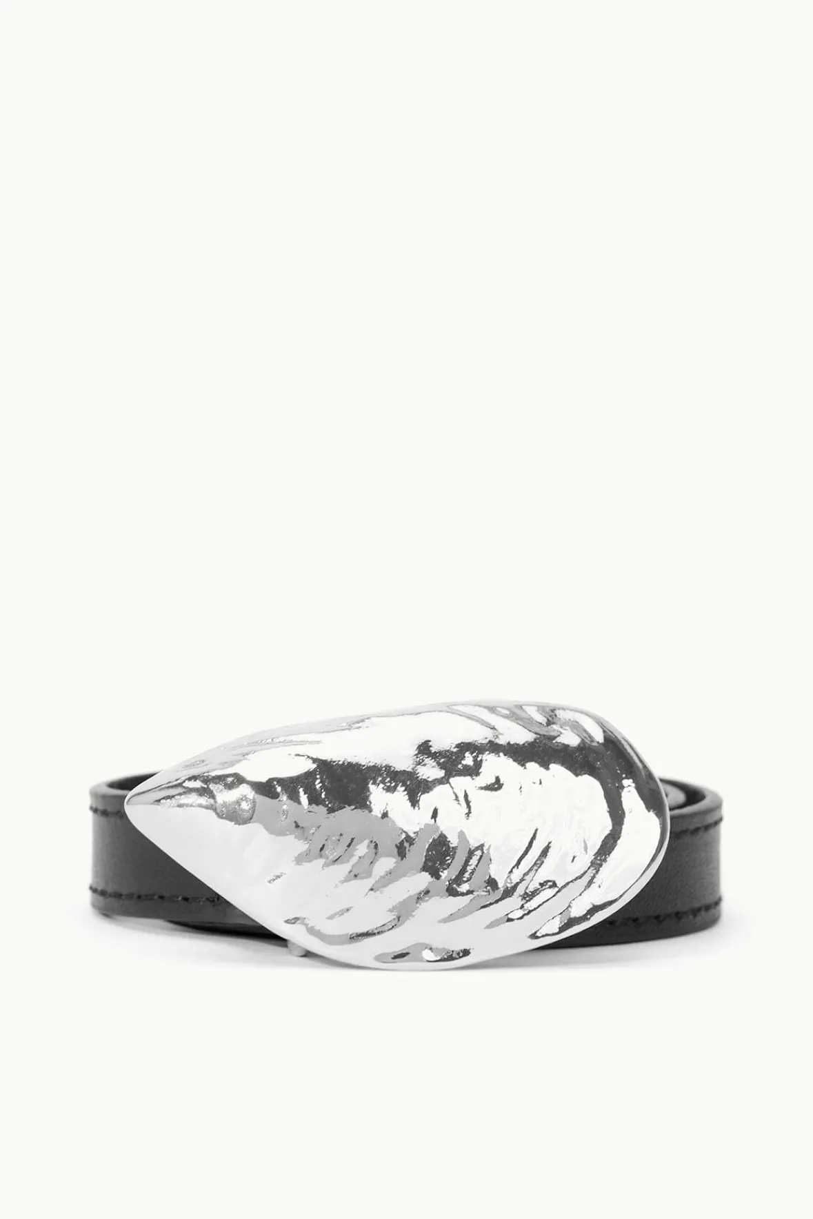 Belts<STAUD SHELL BUCKLE BELT BLACK