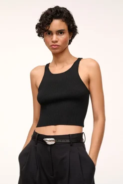 Belts<STAUD SHELL BUCKLE BELT   BLACK