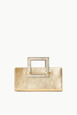 Clutches<STAUD SHIRLEY CONVERTIBLE CLUTCH GOLD