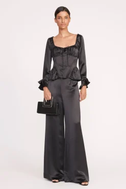 Clutches<STAUD SHIRLEY CONVERTIBLE CLUTCH   BLACK