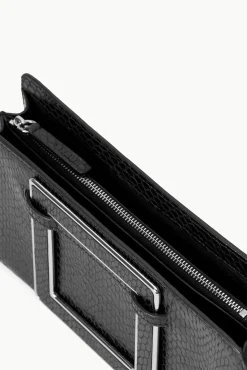Clutches<STAUD SHIRLEY CONVERTIBLE CLUTCH   BLACK
