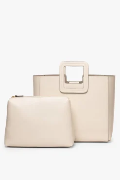 Crossbody|Totes<STAUD SHIRLEY LEATHER BAG   CREAM