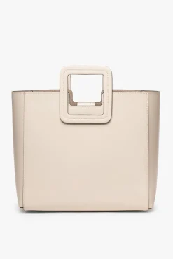 Crossbody|Totes<STAUD SHIRLEY LEATHER BAG   CREAM