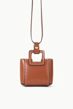 Small Leather Goods|Necklaces<STAUD SHIRLEY MICRO NECKLACE TAN