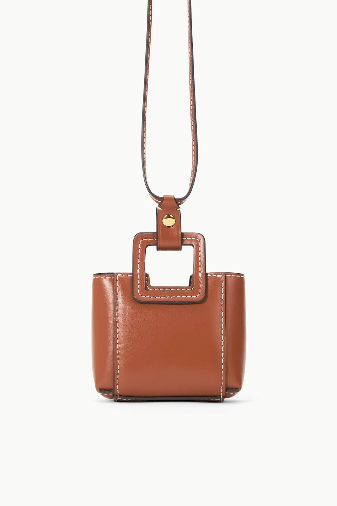 Small Leather Goods|Necklaces<STAUD SHIRLEY MICRO NECKLACE TAN