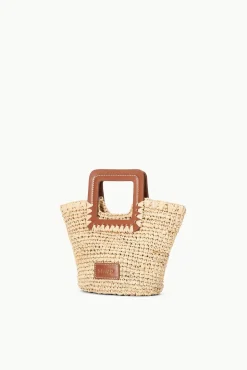 Bucket|Totes<STAUD SHIRLEY MINI BUCKET BAG  NATURAL RAFFIA NATURALTAN