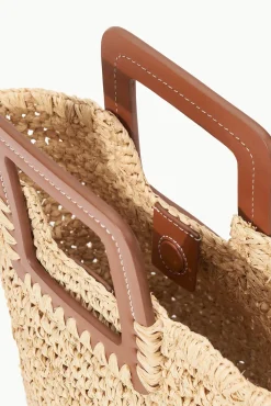 Bucket|Totes<STAUD SHIRLEY MINI BUCKET BAG NATURAL RAFFIA NATURALTAN