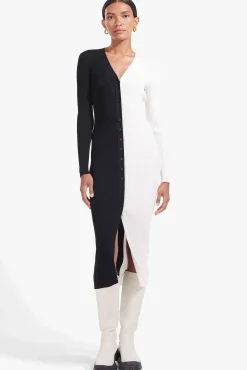 Best Sellers|Dresses<STAUD SHOKO SWEATER BLACK WHITE BLACKWHITE
