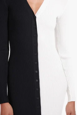 Best Sellers|Dresses<STAUD SHOKO SWEATER BLACK WHITE BLACKWHITE