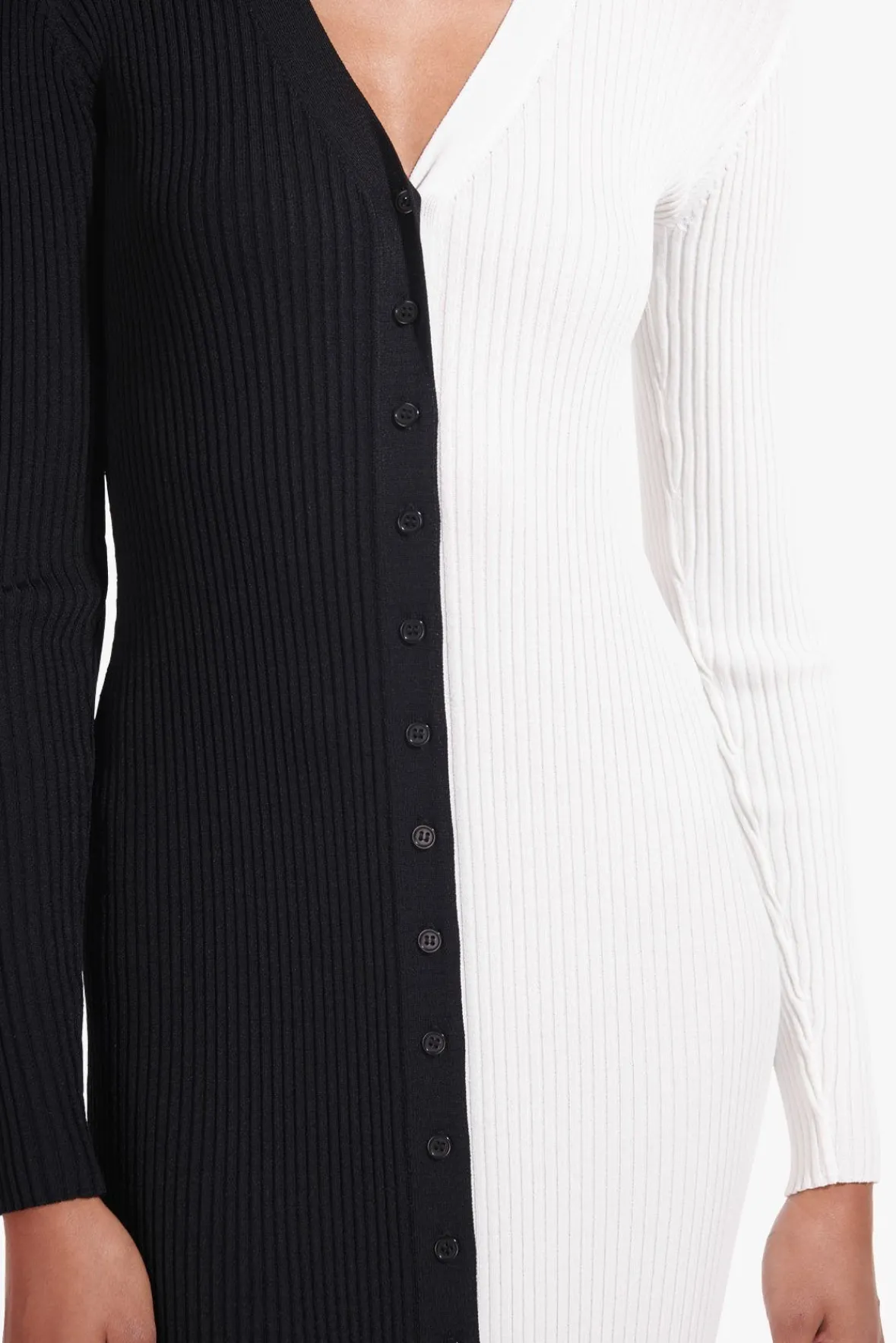 Best Sellers|Dresses<STAUD SHOKO SWEATER BLACK WHITE BLACKWHITE