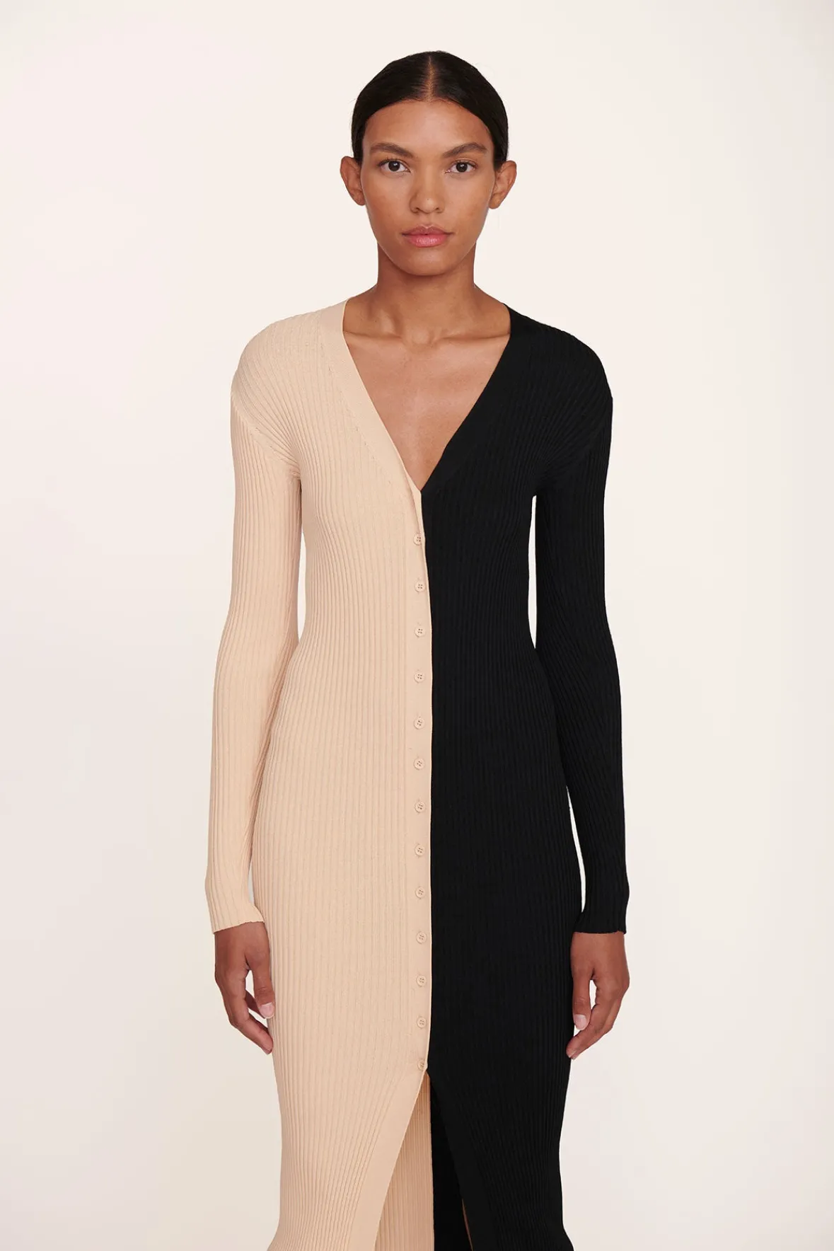Best Sellers|Dresses<STAUD SHOKO SWEATER BUFF BLACK BUFFBLACK
