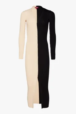 Best Sellers|Dresses<STAUD SHOKO SWEATER BUFF BLACK BUFFBLACK