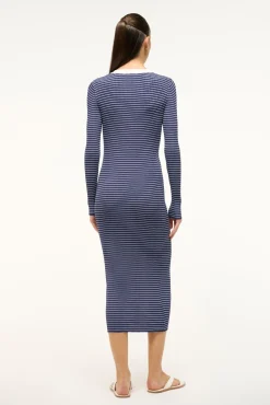 Knits|Dresses<STAUD SHOKO SWEATER NAVY MICRO STRIPE NAVYMICROSTRIPE