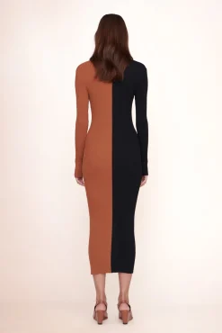 Best Sellers|Dresses<STAUD SHOKO SWEATER  TAN BLACK TANBLACK