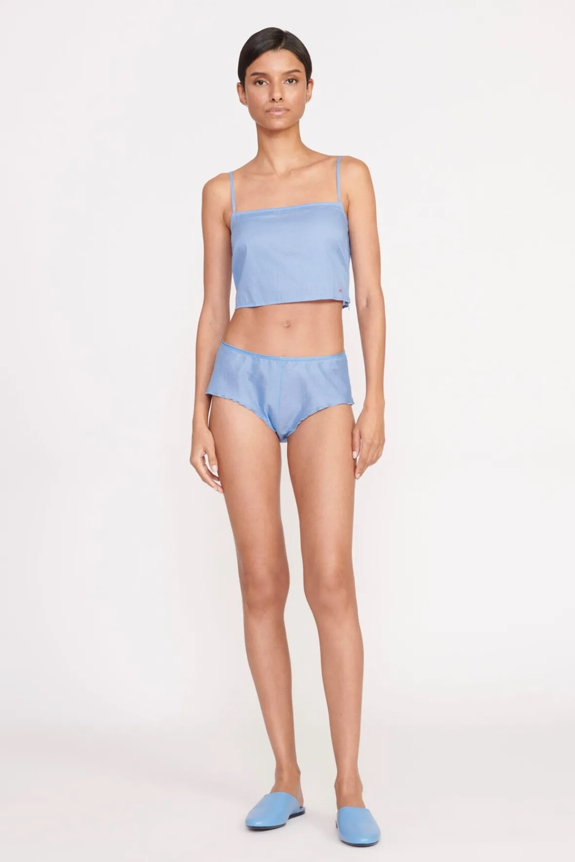 Pants & Shorts<STAUD SHOSHANA SHORT AZURE