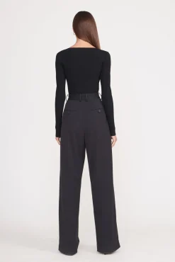 Tops<STAUD SILHOUETTE TOP BLACK