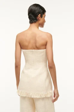 Tops<STAUD SILVIA TOP   IVORY