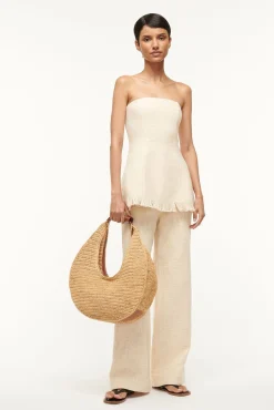 Tops<STAUD SILVIA TOP   IVORY
