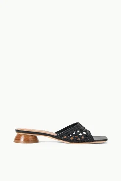 Spring Slides|Heels<STAUD SIMONE CROCHET HEEL   BLACK