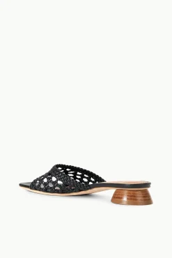 Spring Slides|Heels<STAUD SIMONE CROCHET HEEL BLACK
