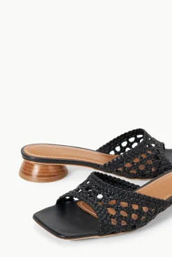 Spring Slides|Heels<STAUD SIMONE CROCHET HEEL BLACK