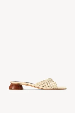 Heels<STAUD SIMONE CROCHET HEEL   CREAM