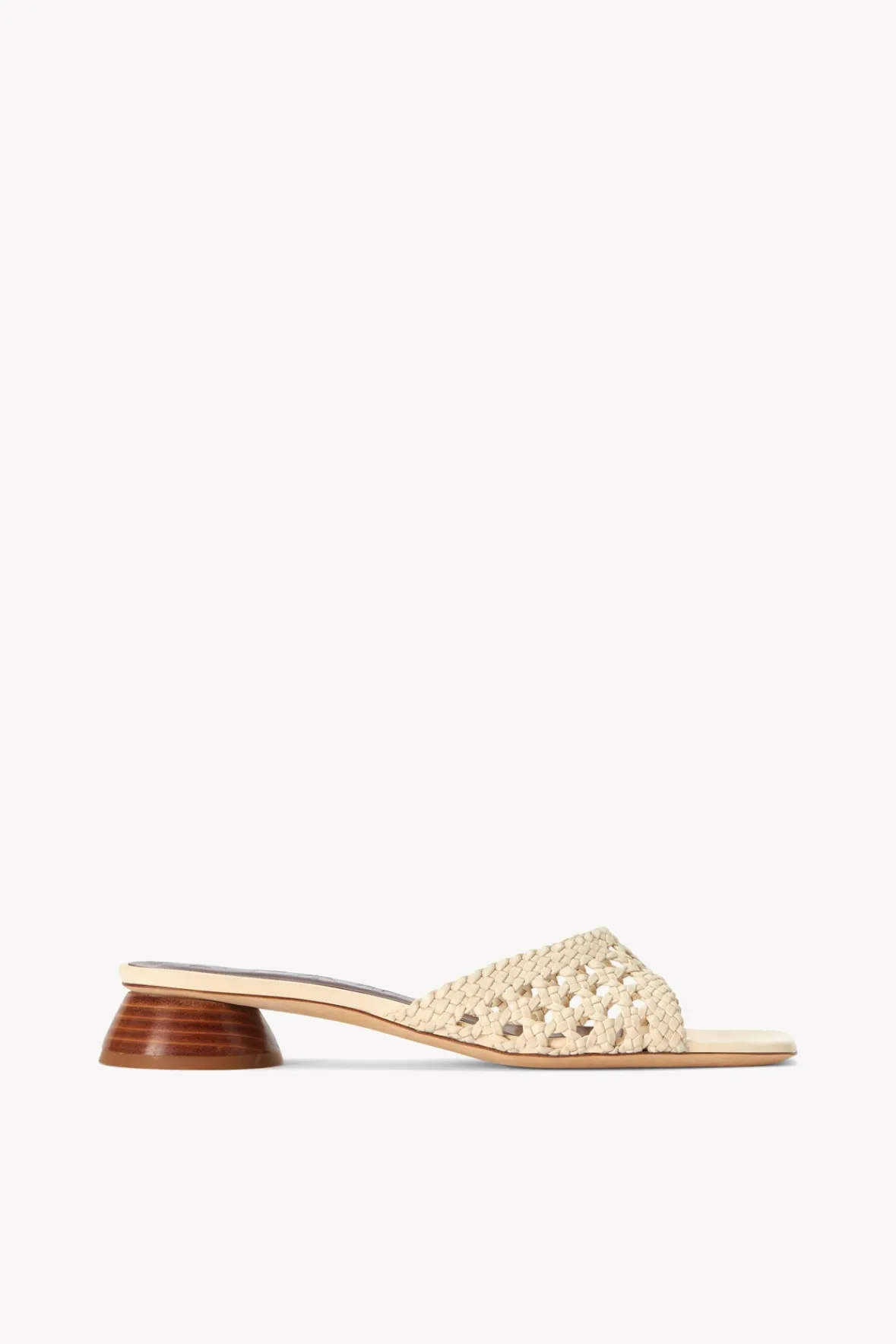 Heels<STAUD SIMONE CROCHET HEEL CREAM