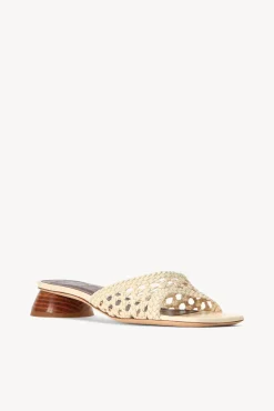 Heels<STAUD SIMONE CROCHET HEEL CREAM